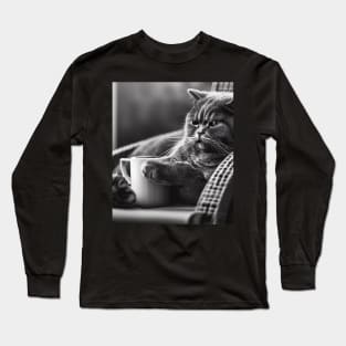 When the couch and coffee are just for the cat Long Sleeve T-Shirt